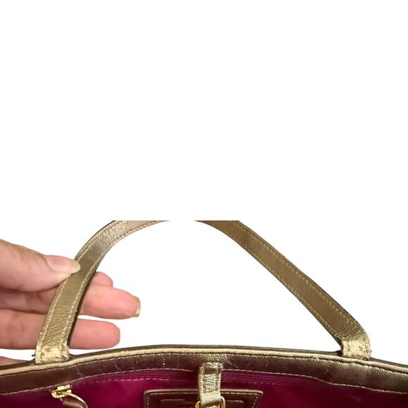 Coach Peyton Small Tattersall Plaid Tote F48586 Purse - Picture 6 of 8